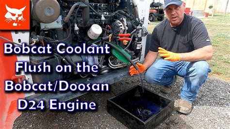 skid steer radiator flush|bobcat skid steer coolant drain.